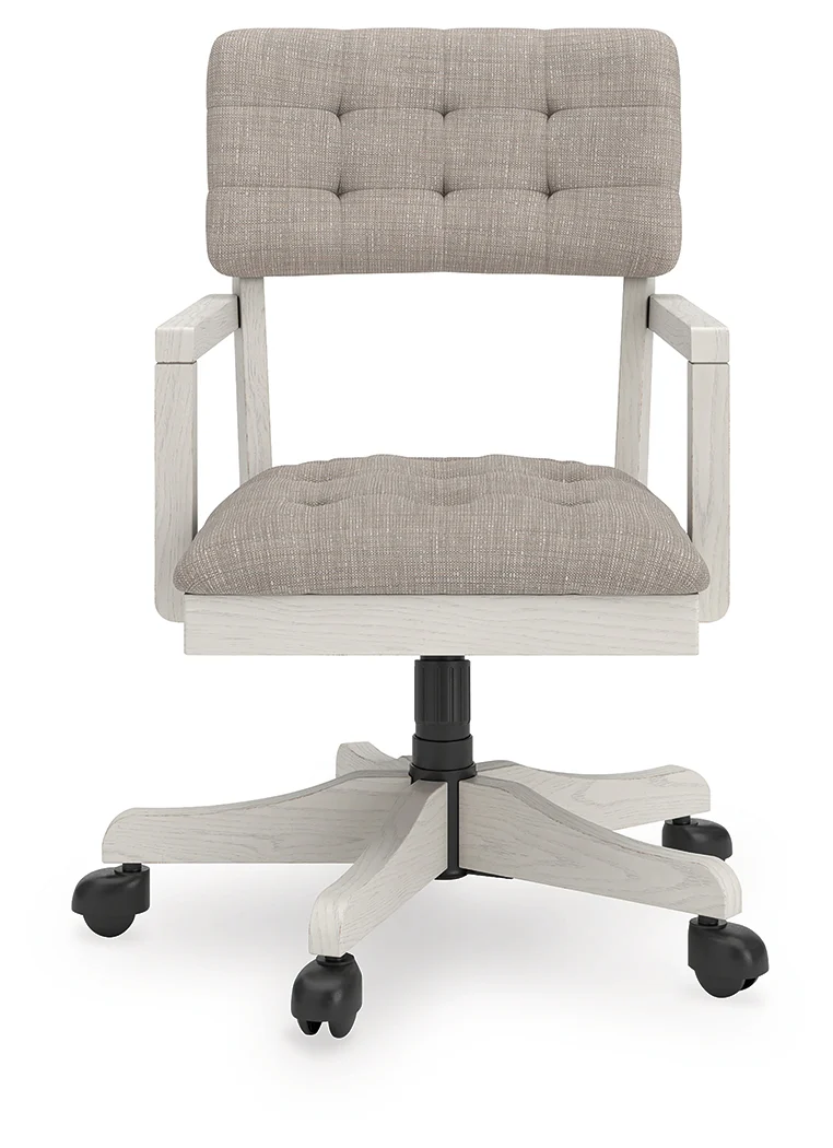 Robbinsdale Antique White Home Office Desk Chair - Image 3