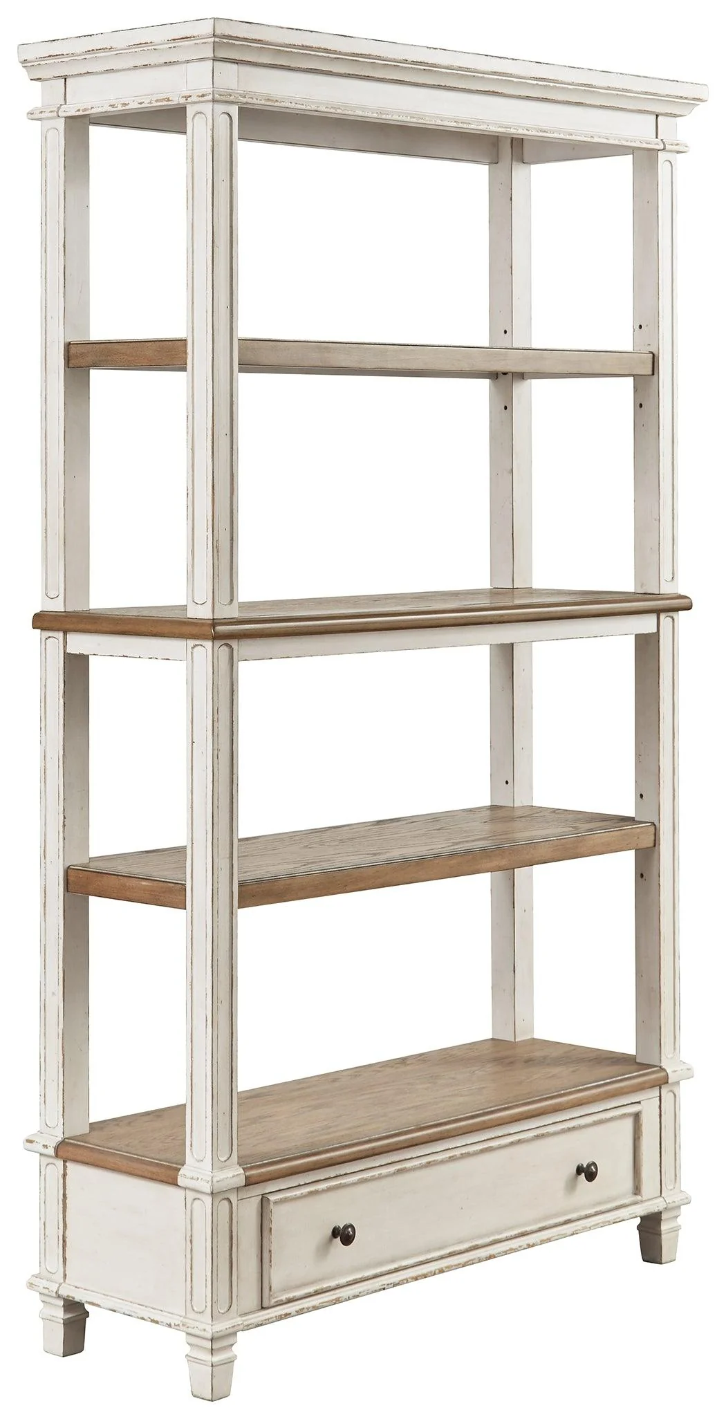 Realyn Brown White 75" Bookcase - Image 2