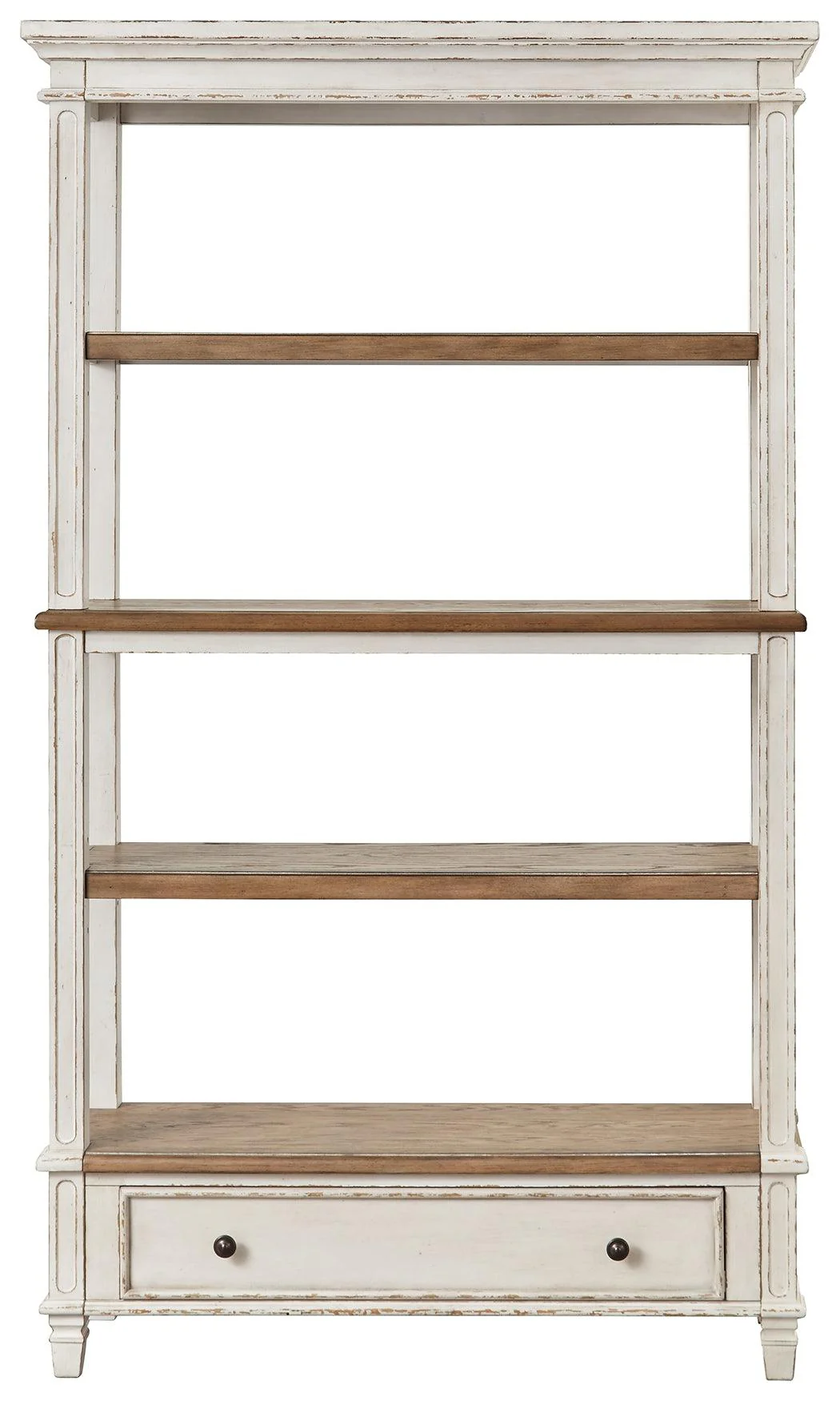 Realyn Brown White 75" Bookcase - Image 3