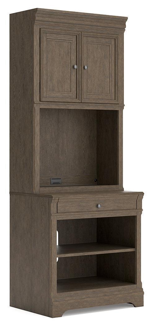 Janismore Weathered Gray Bookcase - Image 2