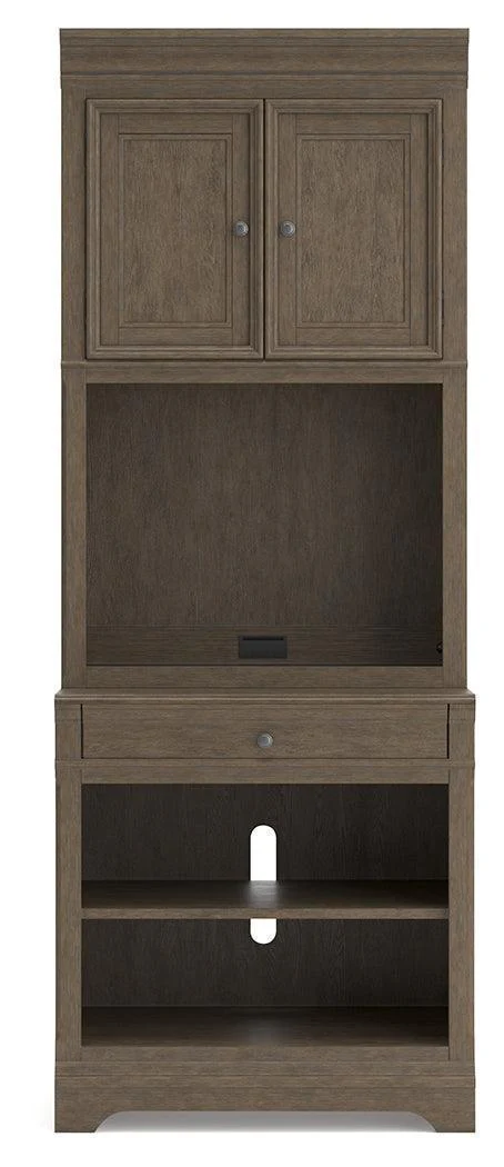 Janismore Weathered Gray Bookcase - Image 3