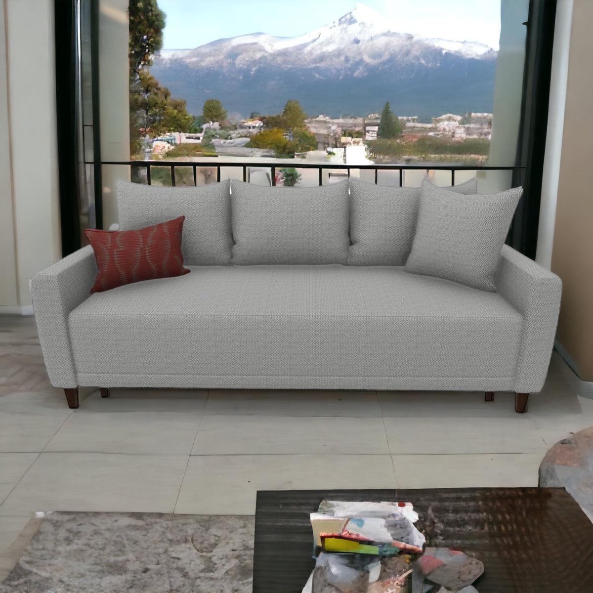 Smart Bolzoni Dark Gray 3-Seater Sofa Bed With Storage