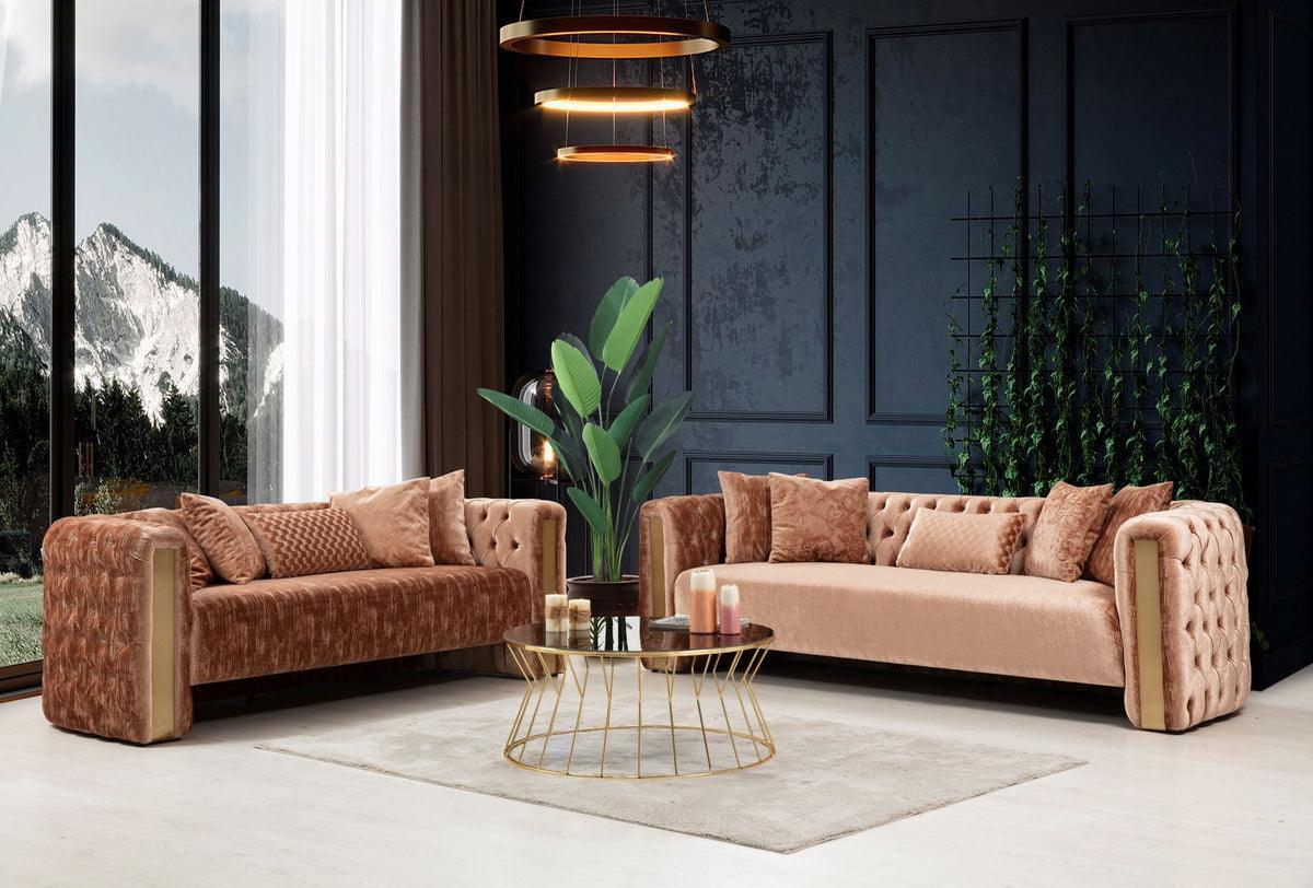 Eleanor Plush Sofa & Loveseat - Image 1