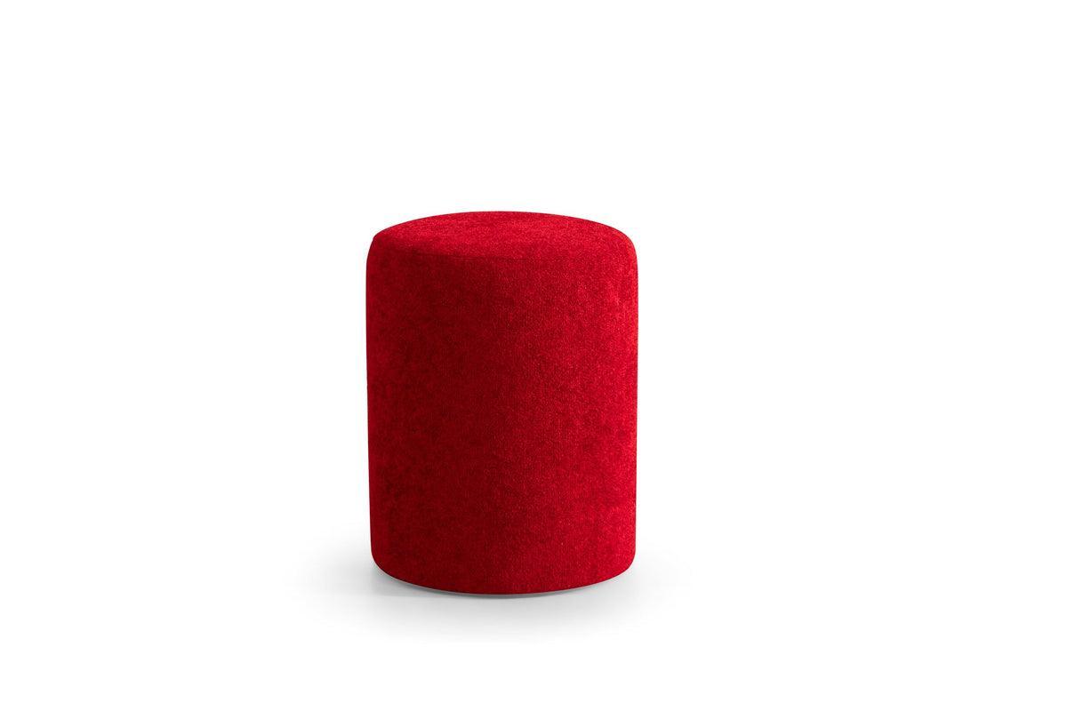 Ava Red Boucle Stool - Image 1