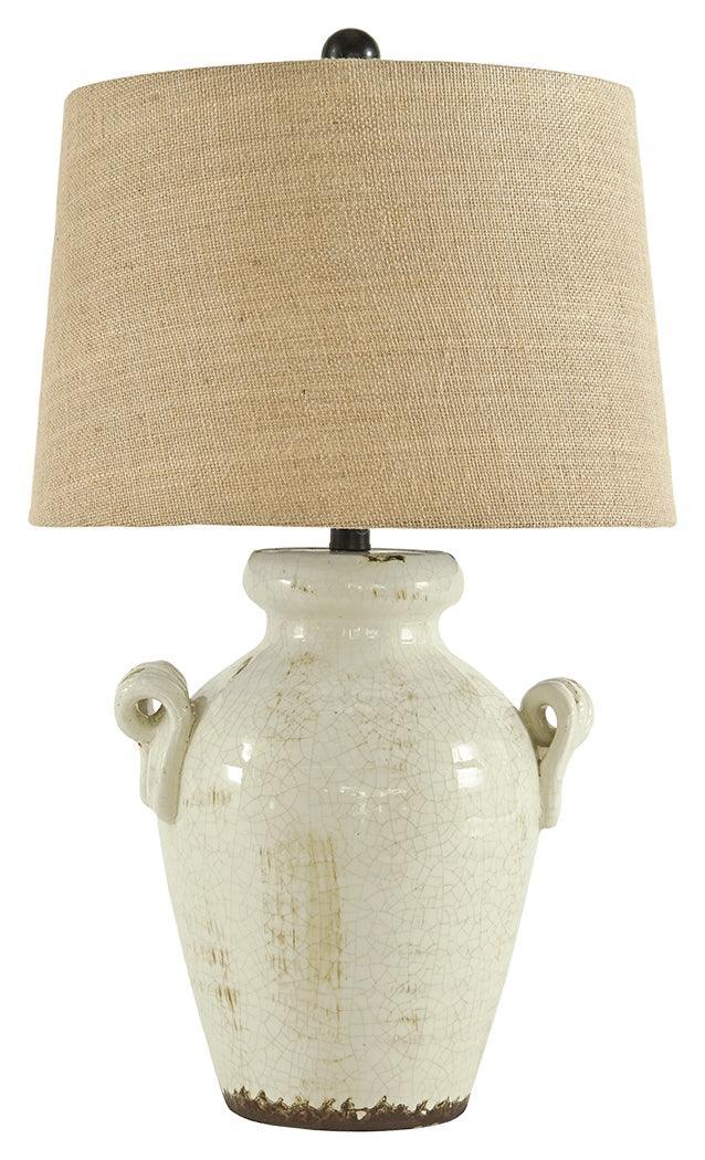 Emelda Cream Table Lamp - Image 2