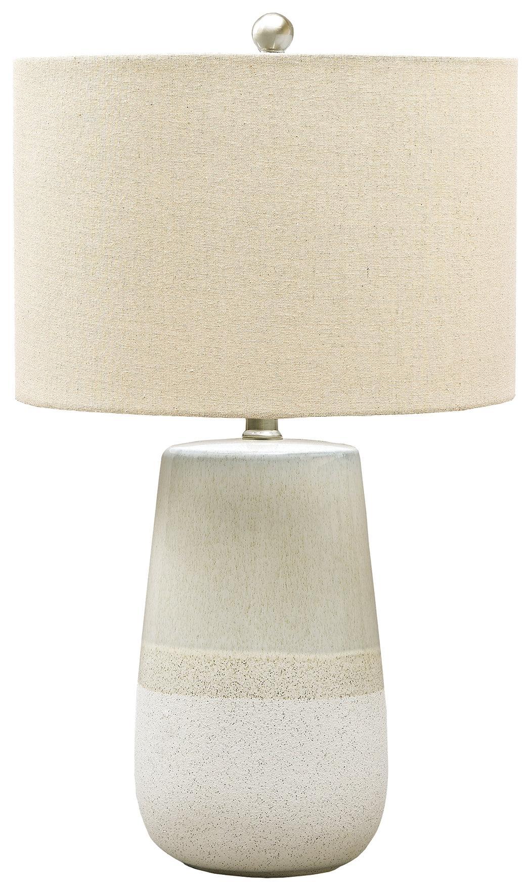 Shavon Beige White Table Lamp - Image 2
