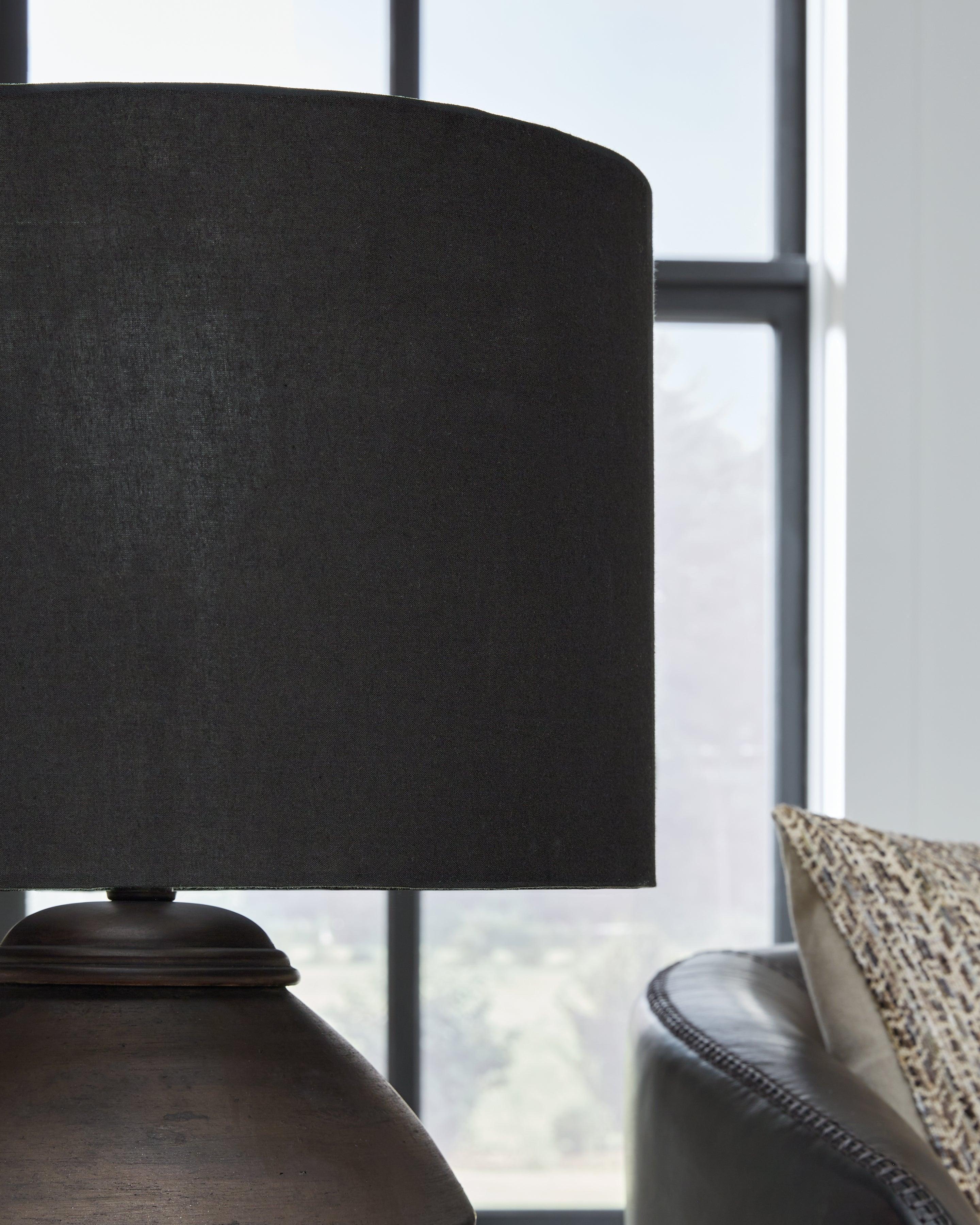 Naareman Metallic Black Table Lamp - Image 3