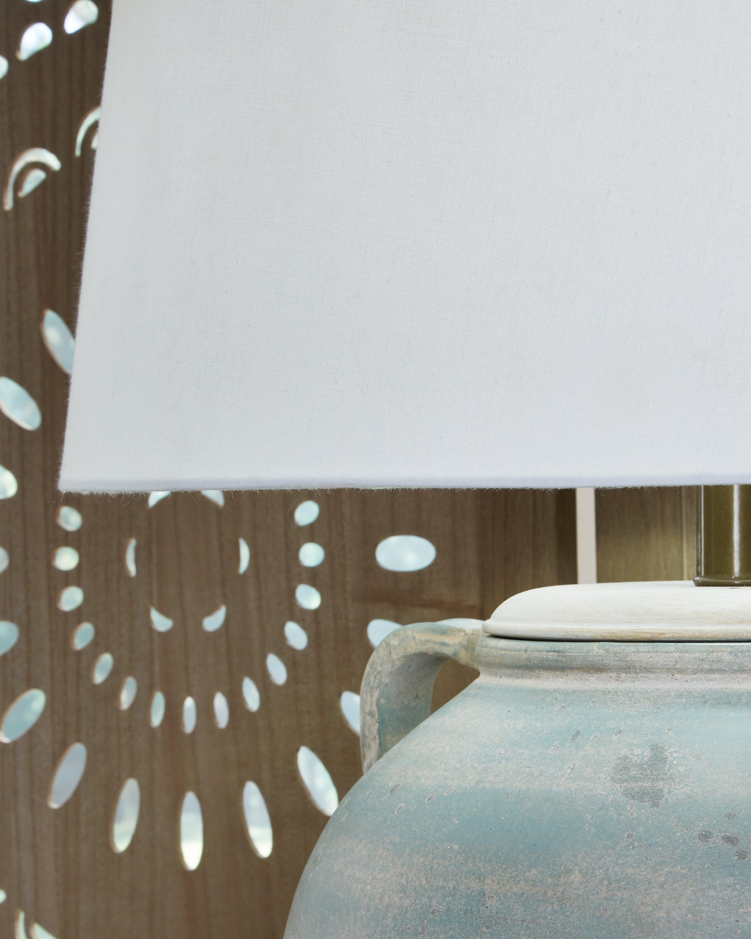 Shawburg Antique Green Table Lamp - Image 3