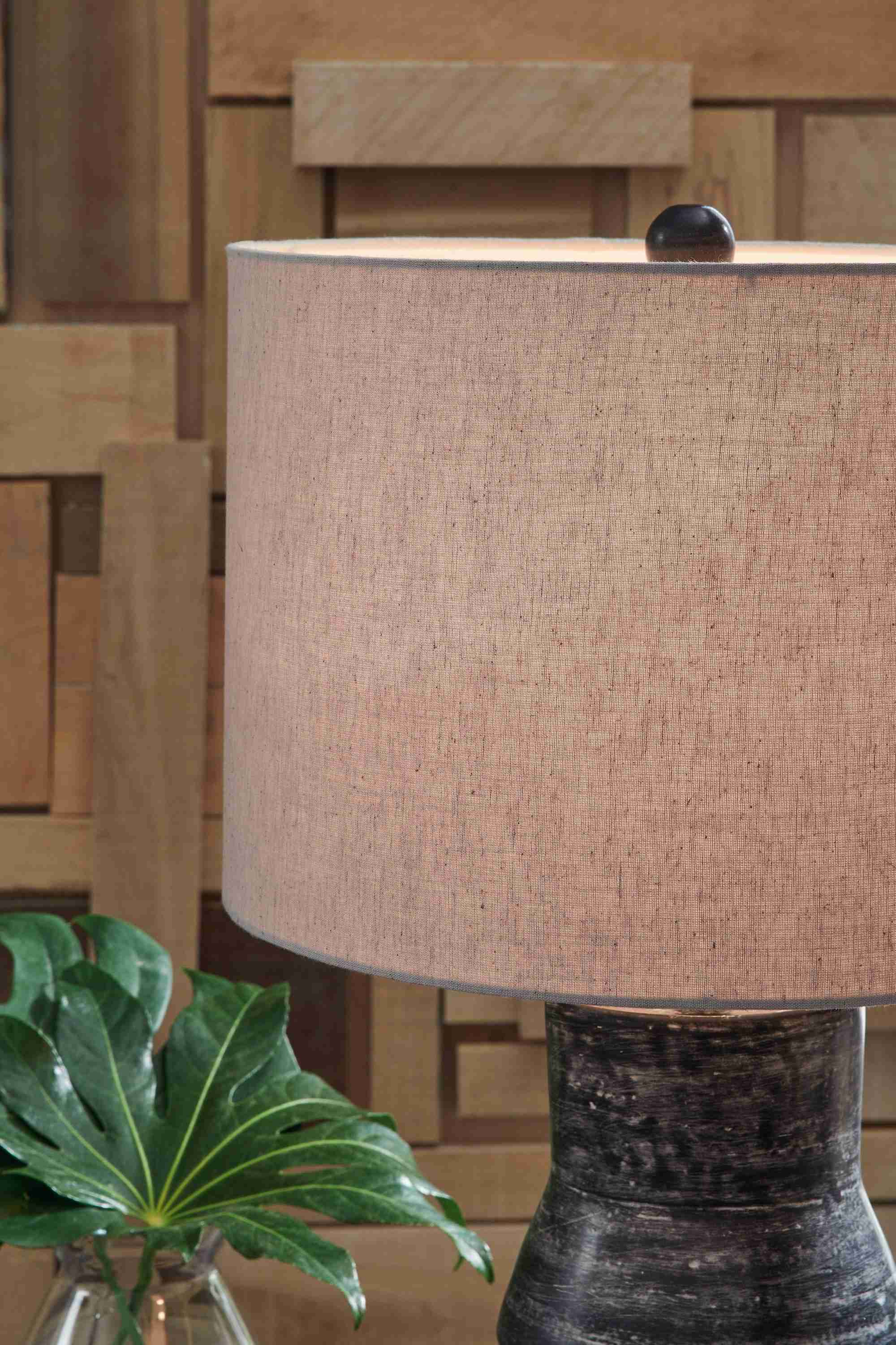 Kerbert Distressed Black Table Lamp - Image 3