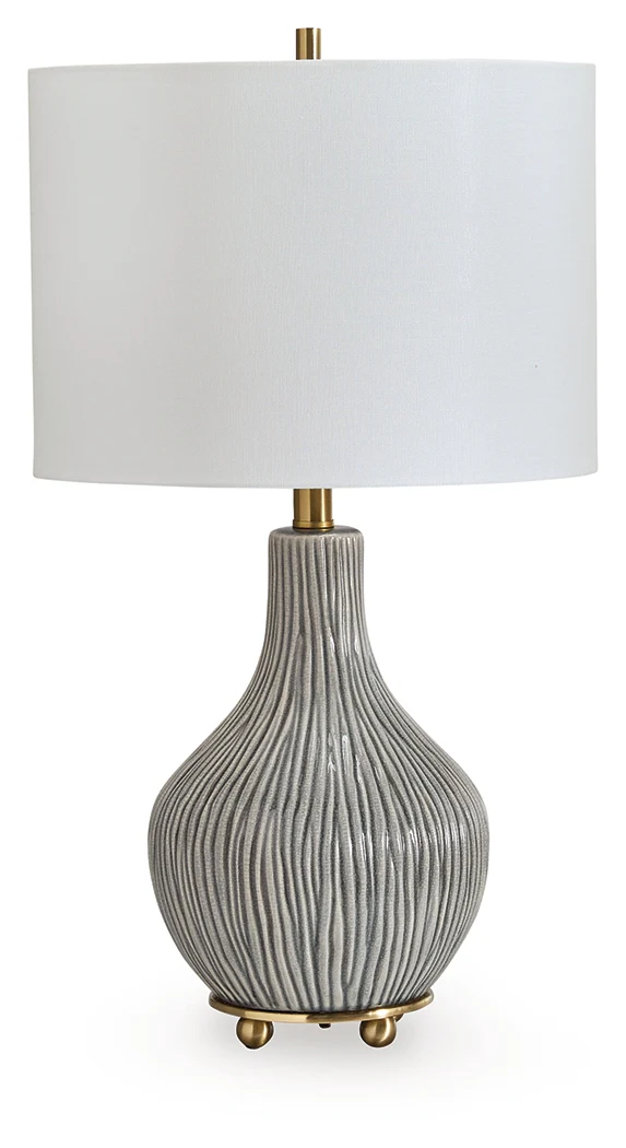 Judlen Gray/Gold Finish Table Lamp - Image 2
