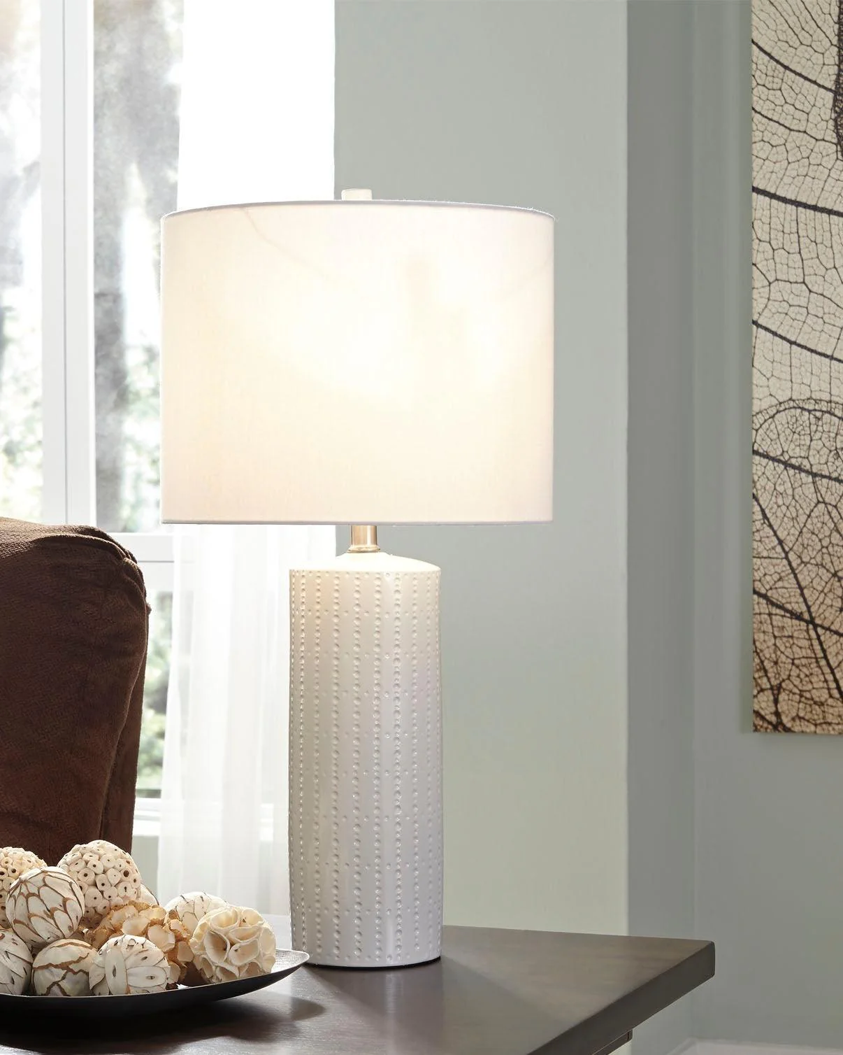 Steuben White Table Lamp (Set of 2)