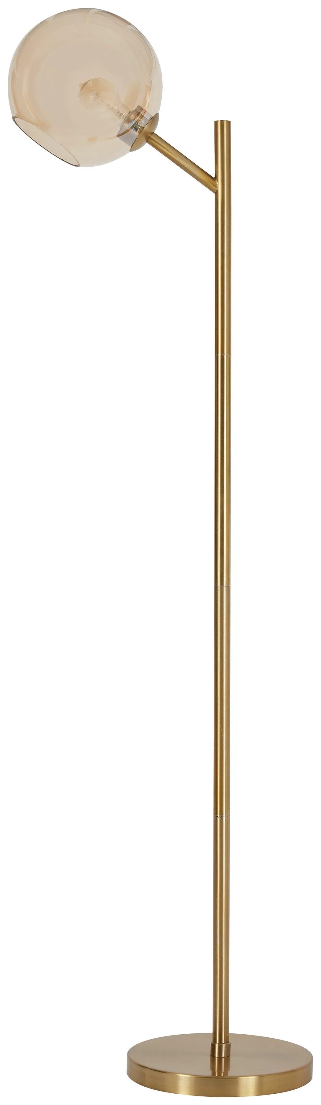 Abanson Amber Gold Finish Floor Lamp - Image 2