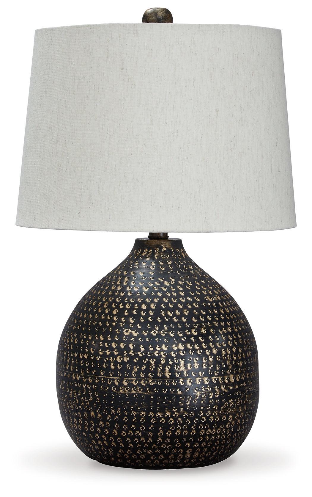 Maire Black Gold Finish Table Lamp - Image 2