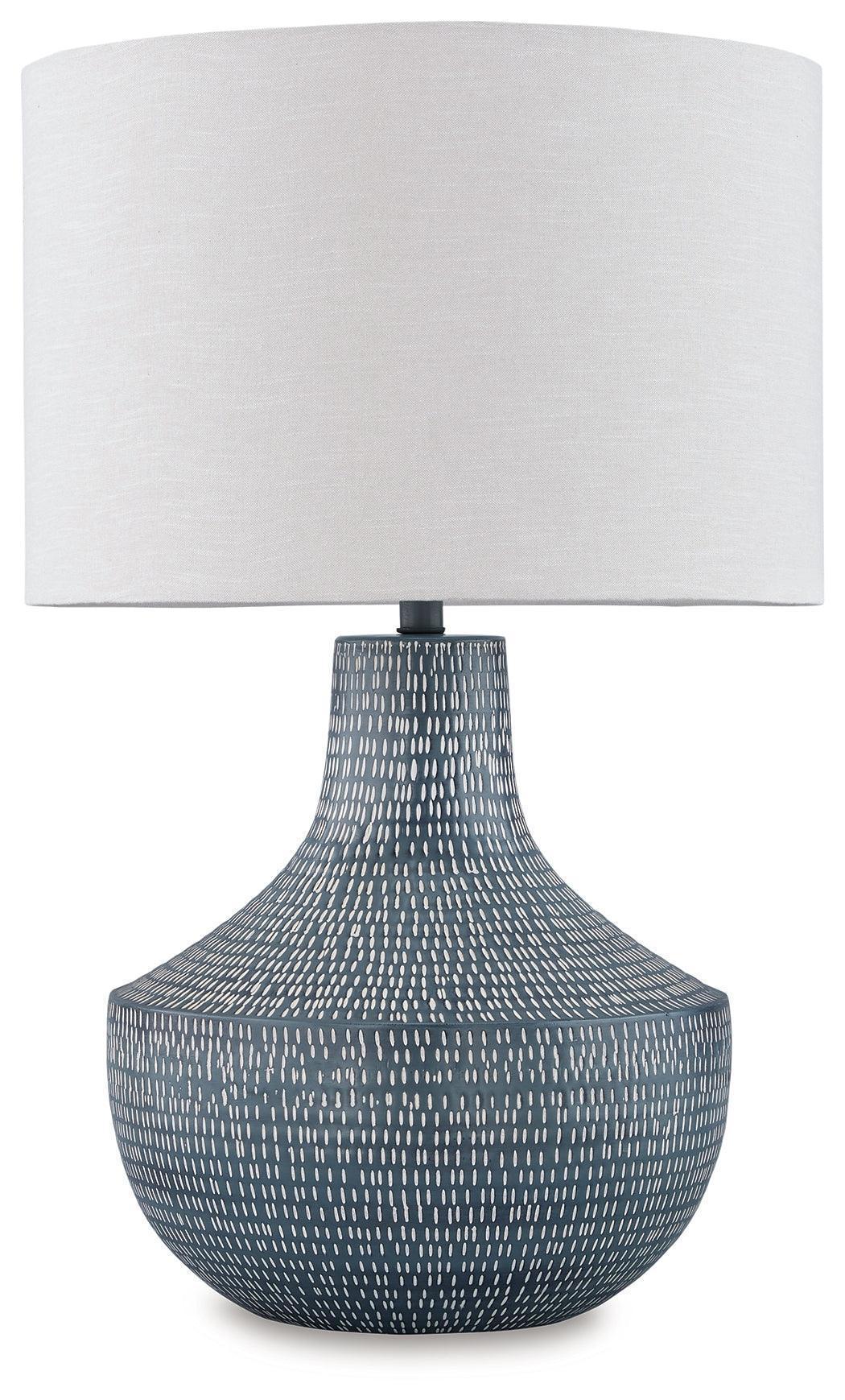 Schylarmont Antique Gray/White Table Lamp - Image 2