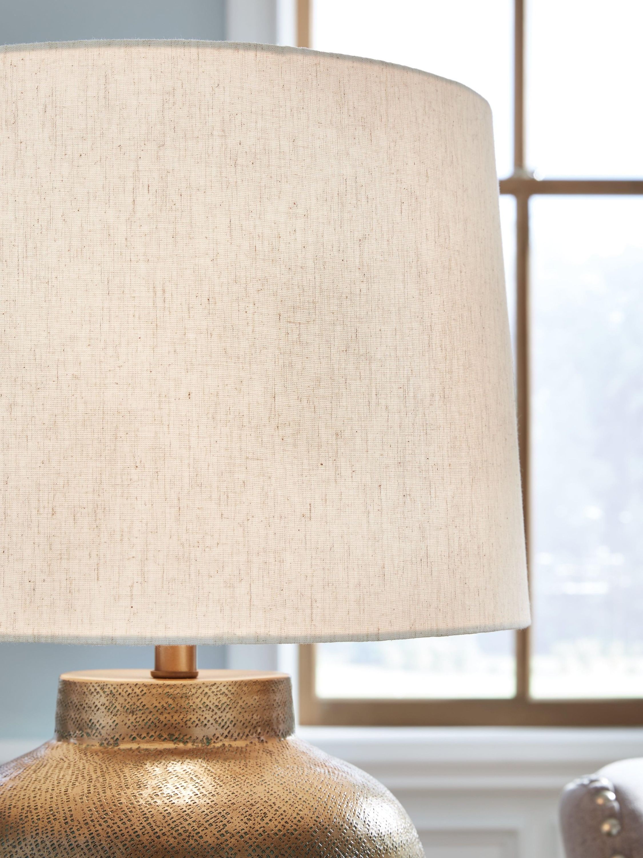 Madney Antique Gold Finish Table Lamp - Image 3