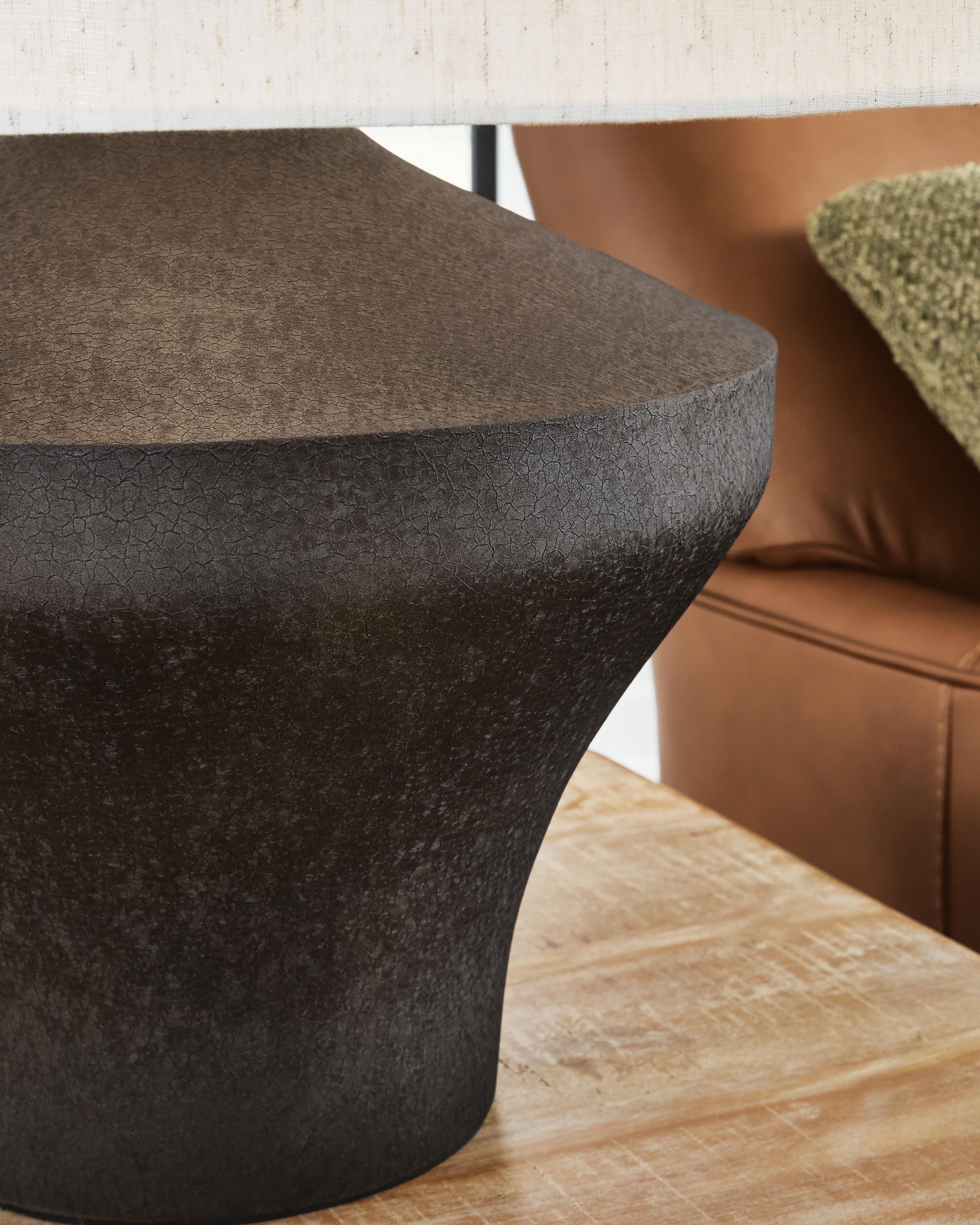 Dolanham Distressed Brown Table Lamp - Image 3