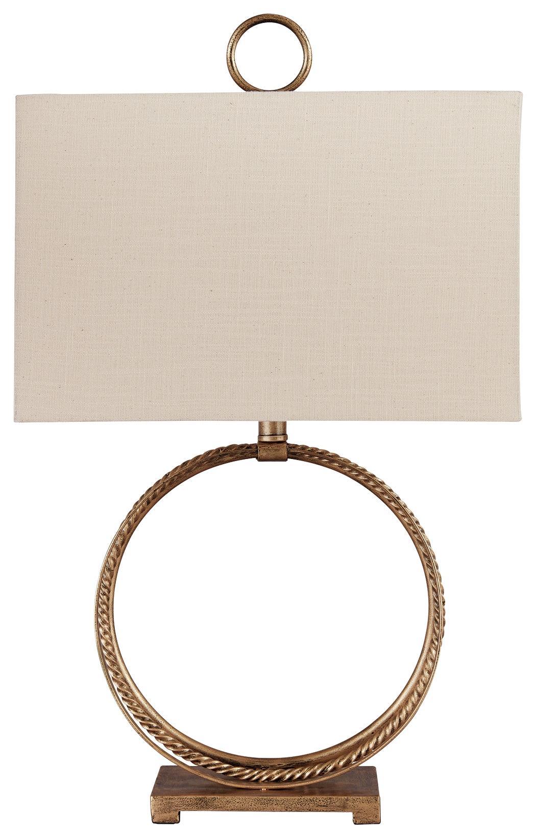 Mahala Antique Gold Finish Table Lamp - Image 2