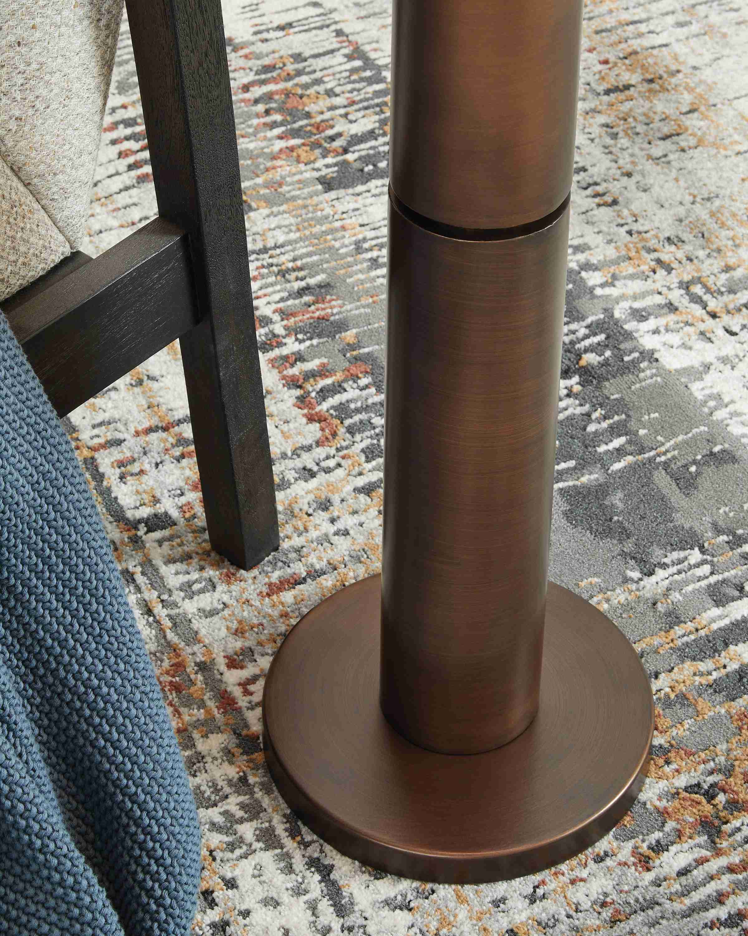 Wendfield Antique Copper Finish Floor Lamp - Image 3
