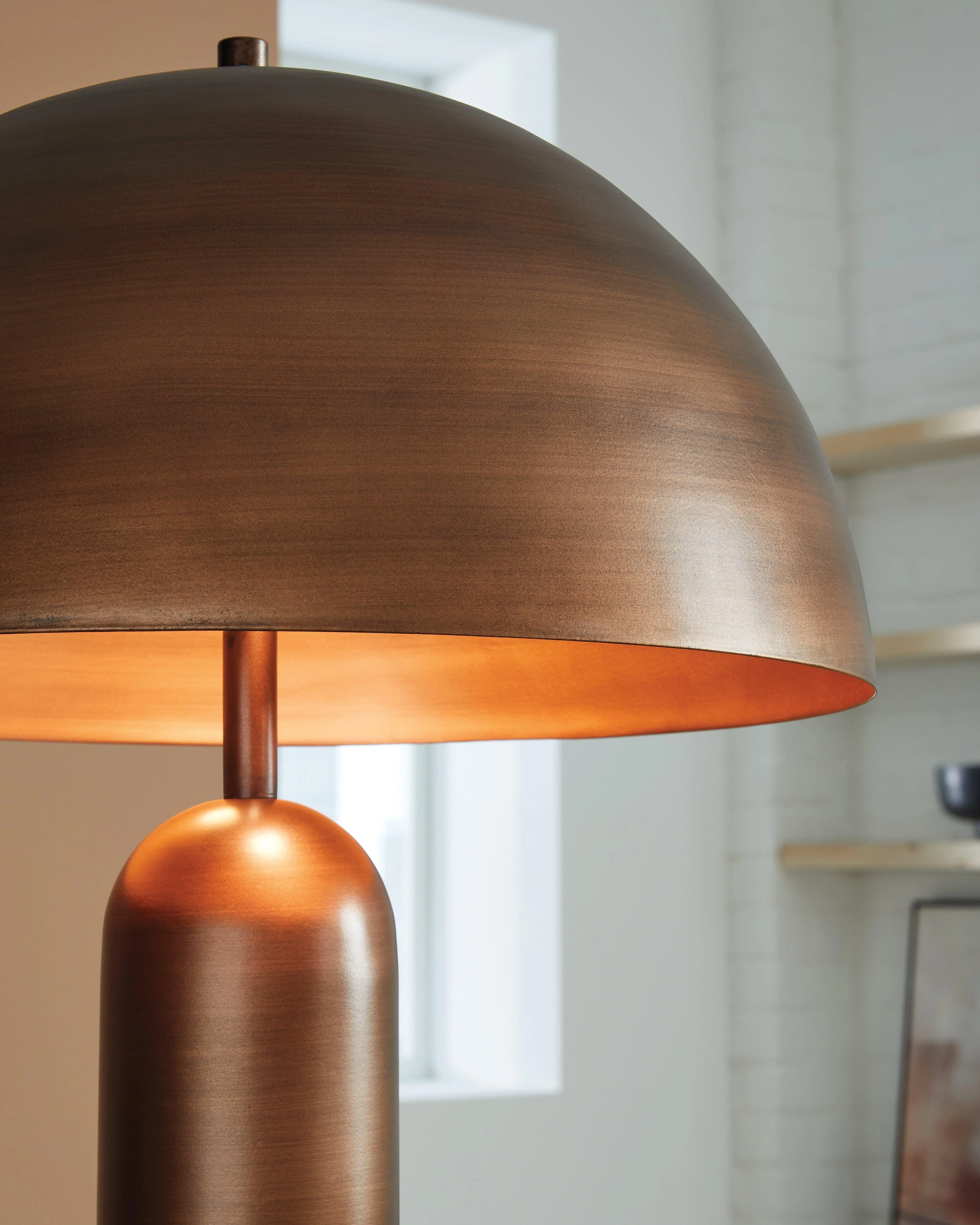 Wendfield Antique Copper Finish Floor Lamp - Image 2