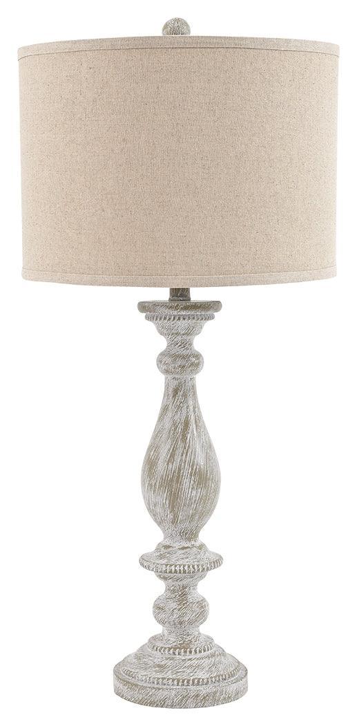 Bernadate Whitewash Table Lamp (Set of 2) - Image 3