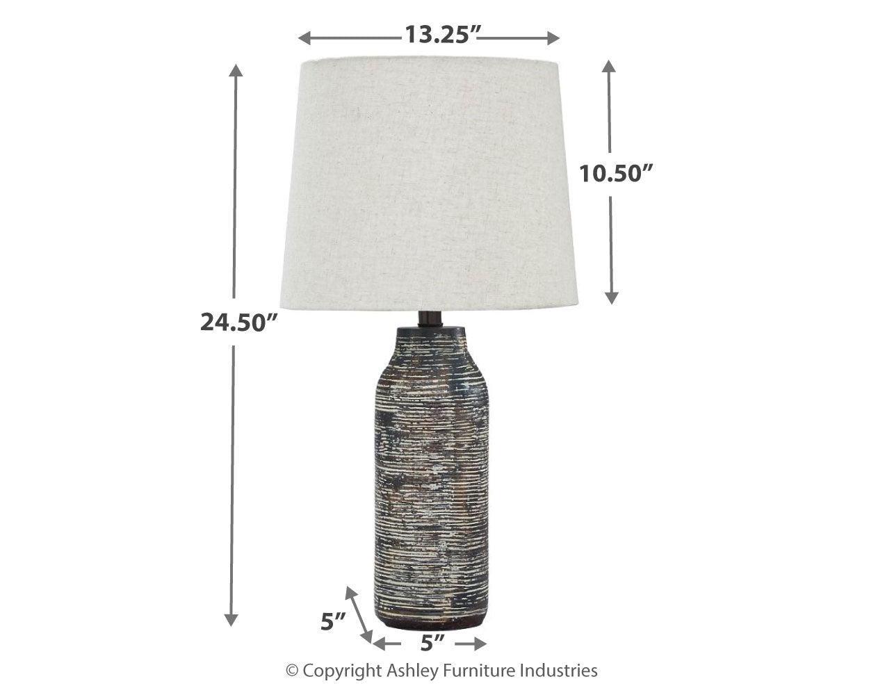 Mahima Black White Table Lamp (Set of 2) - Image 3