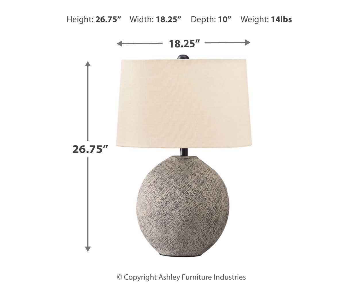 Harif Beige Table Lamp - Image 3