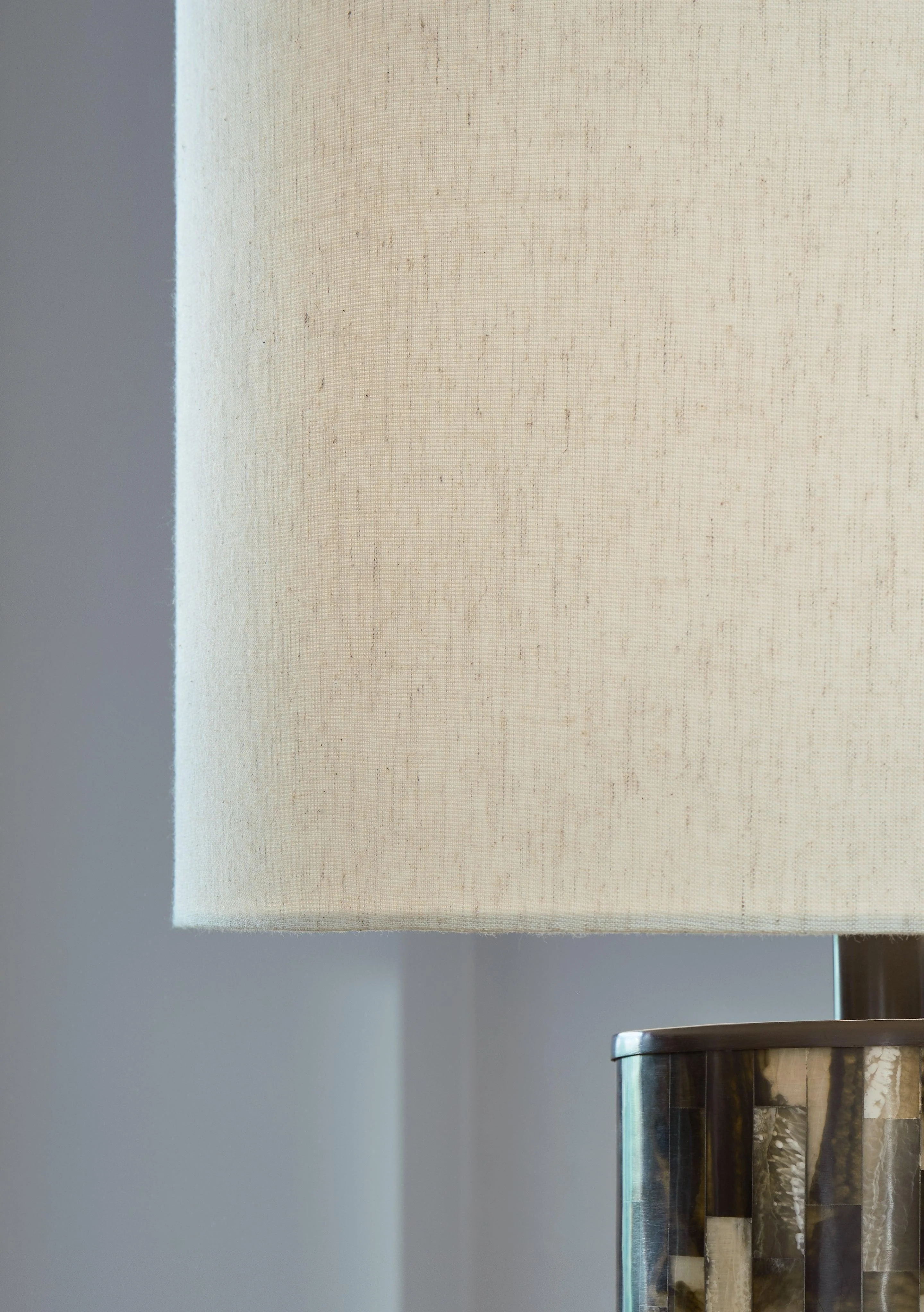 Ellford Black Brown Cream Table Lamp - Image 3