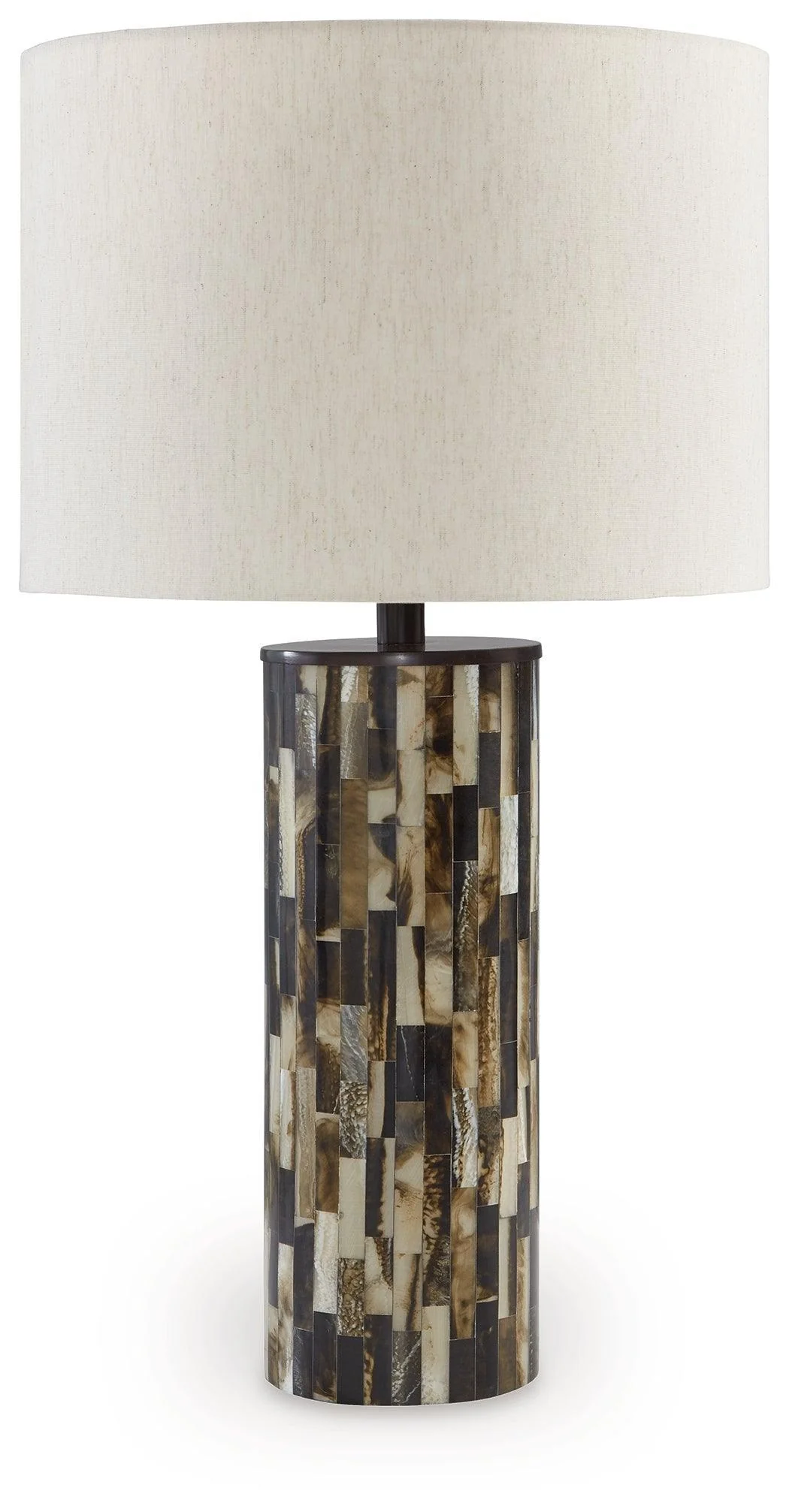 Ellford Black Brown Cream Table Lamp - Image 2