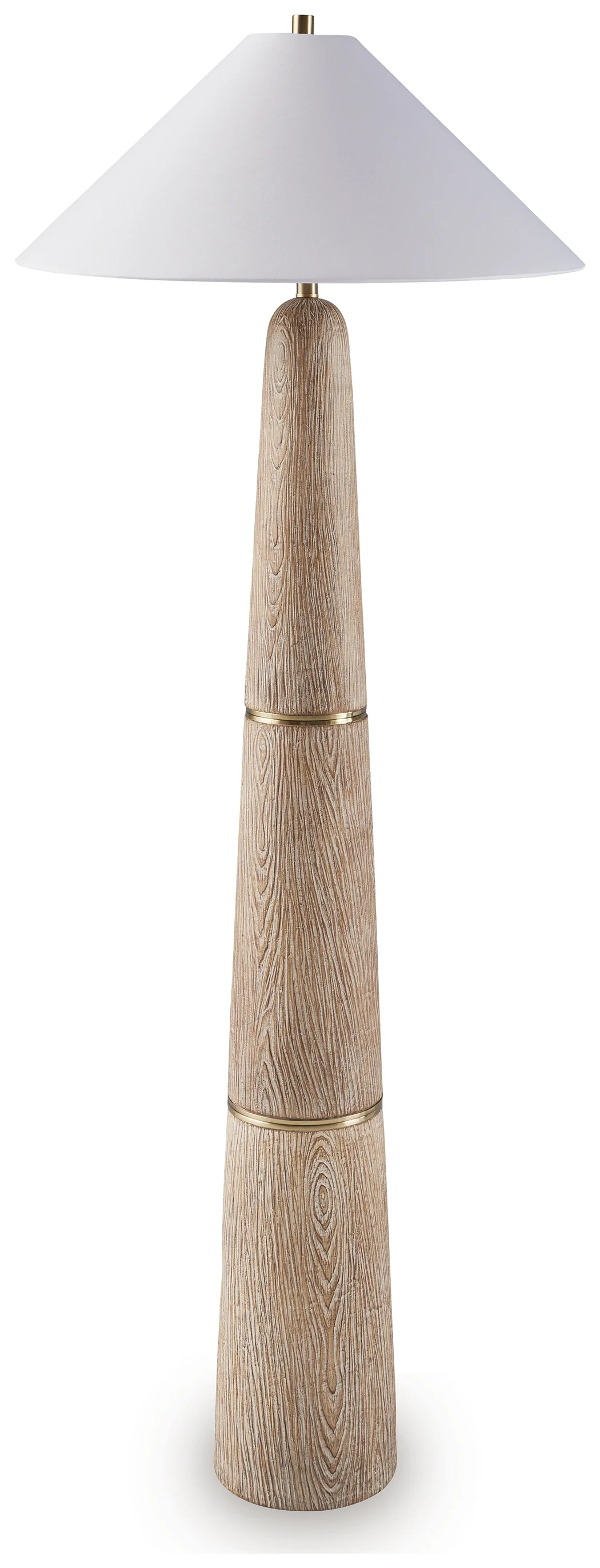 Gasparleigh Brown/Gold Finish Floor Lamp - Image 2