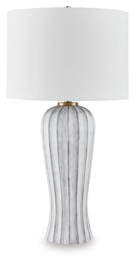 Lanwell Antique Gray Table Lamp - Image 2