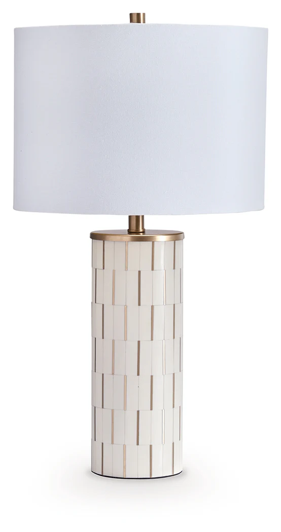 Faridworth White/Gold Finish Table Lamp - Image 2