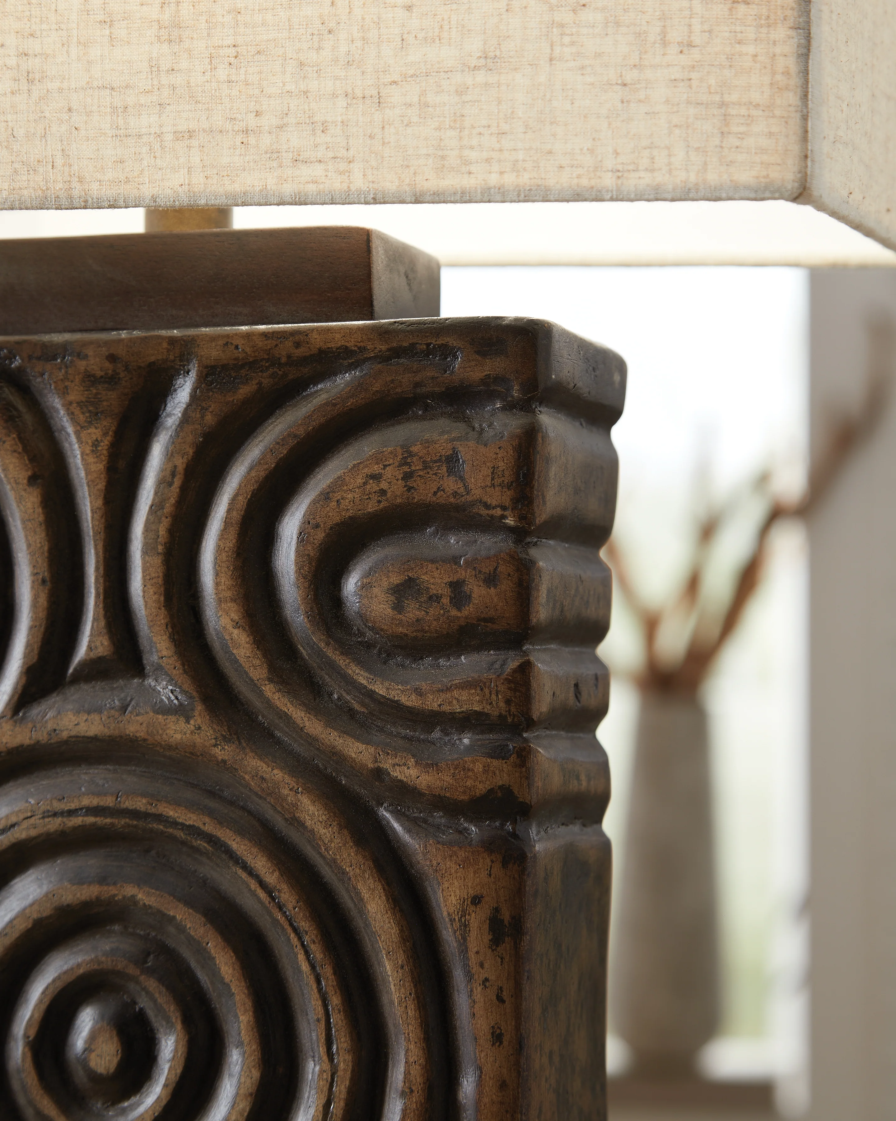 Heathbury Antique Brown Table Lamp - Image 3