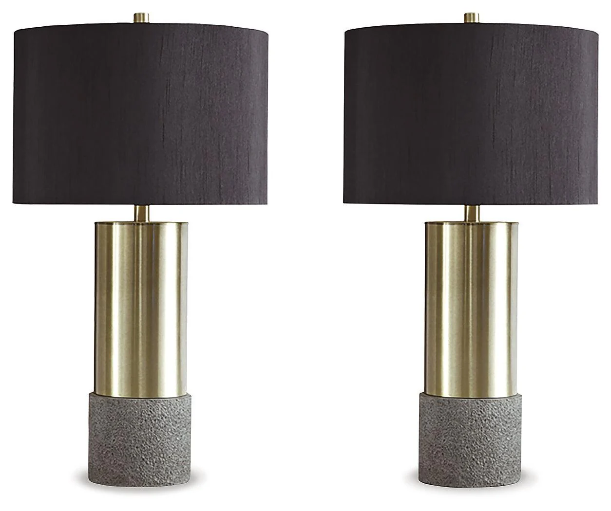 Jacek Gray Brass Finish Table Lamp (Set of 2) - Image 2