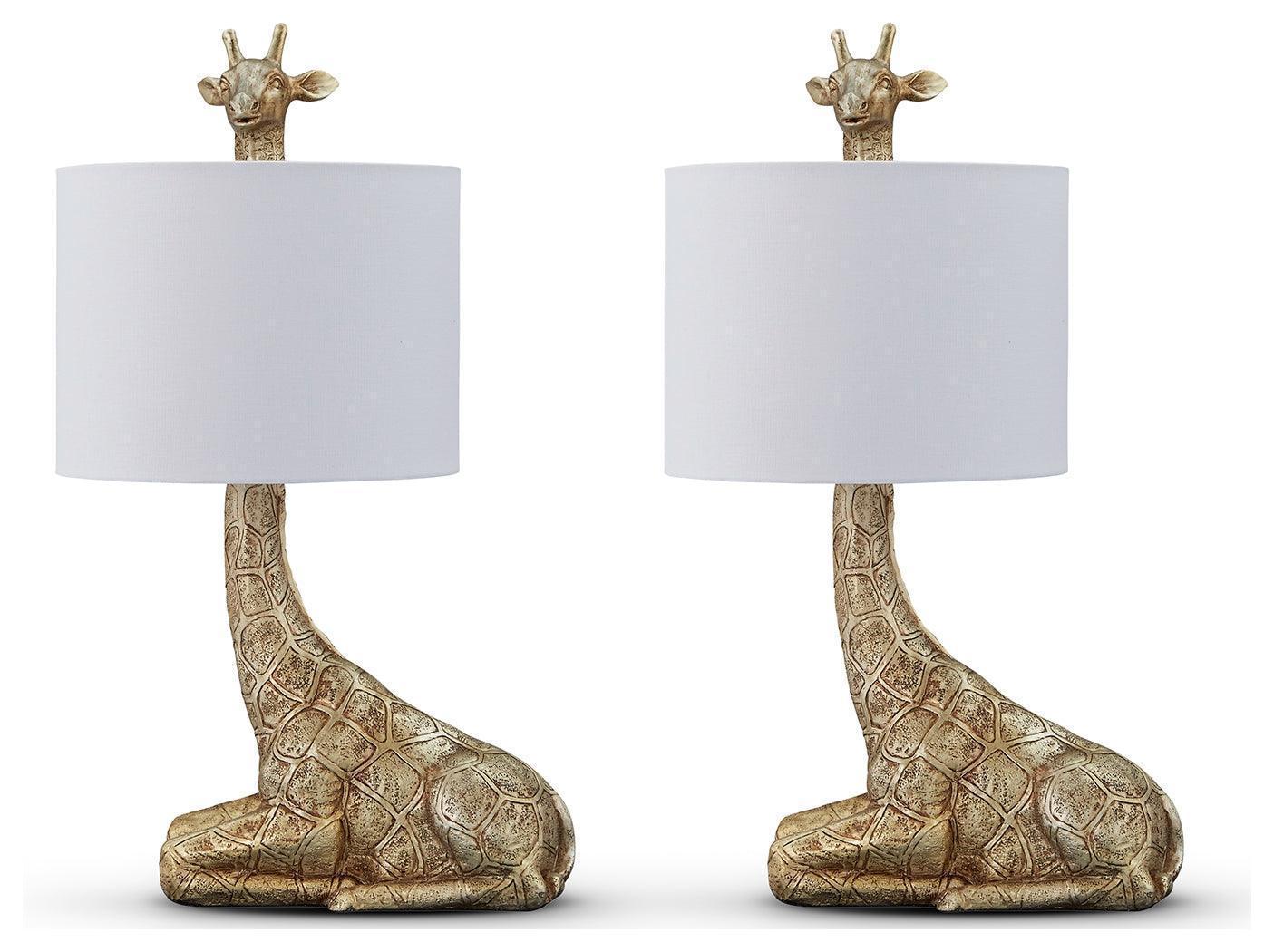 Ferrison Gold Finish 2-Piece Table Lamp Set - Image 2