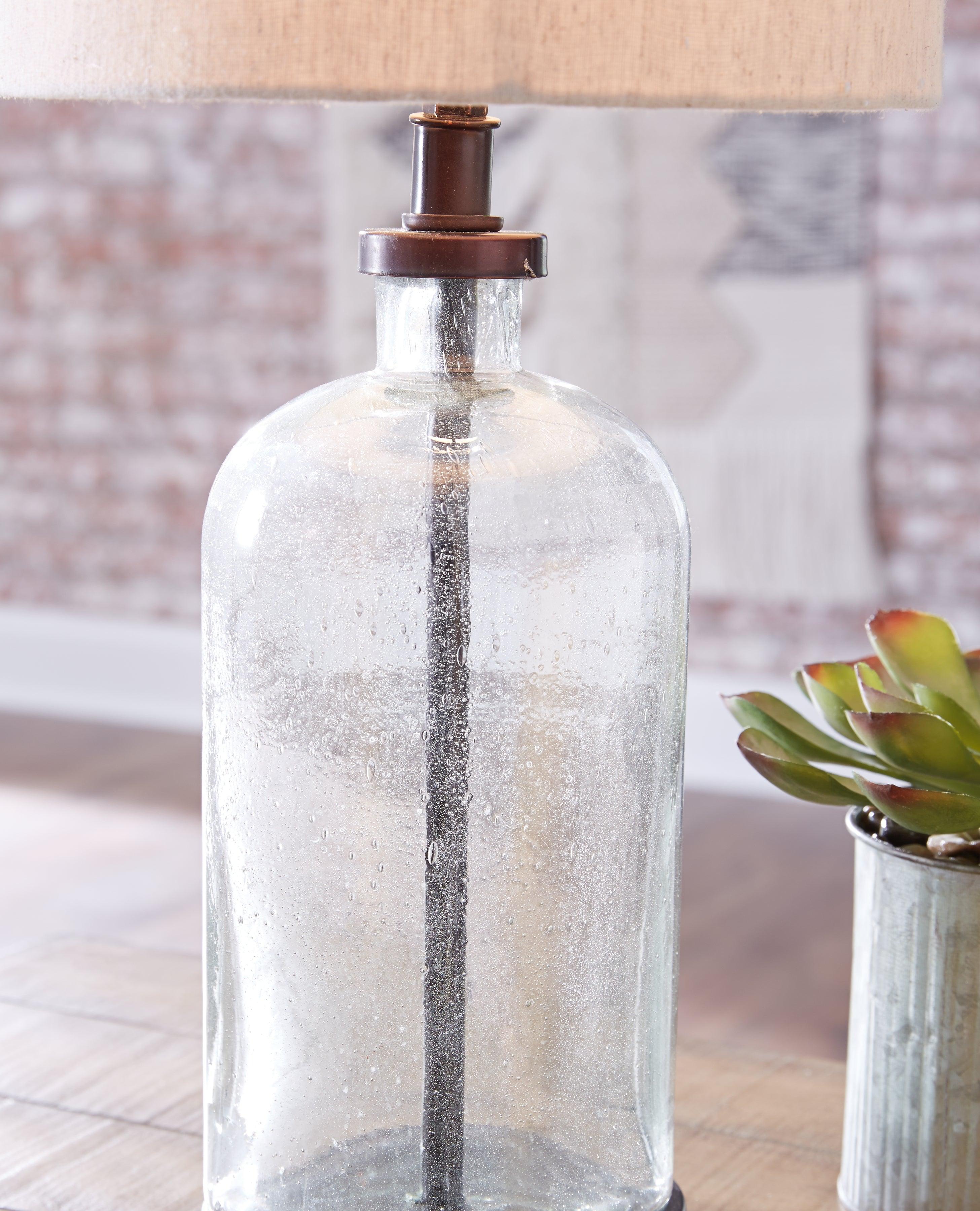 Bandile Clear Bronze Finish Table Lamp - Image 3