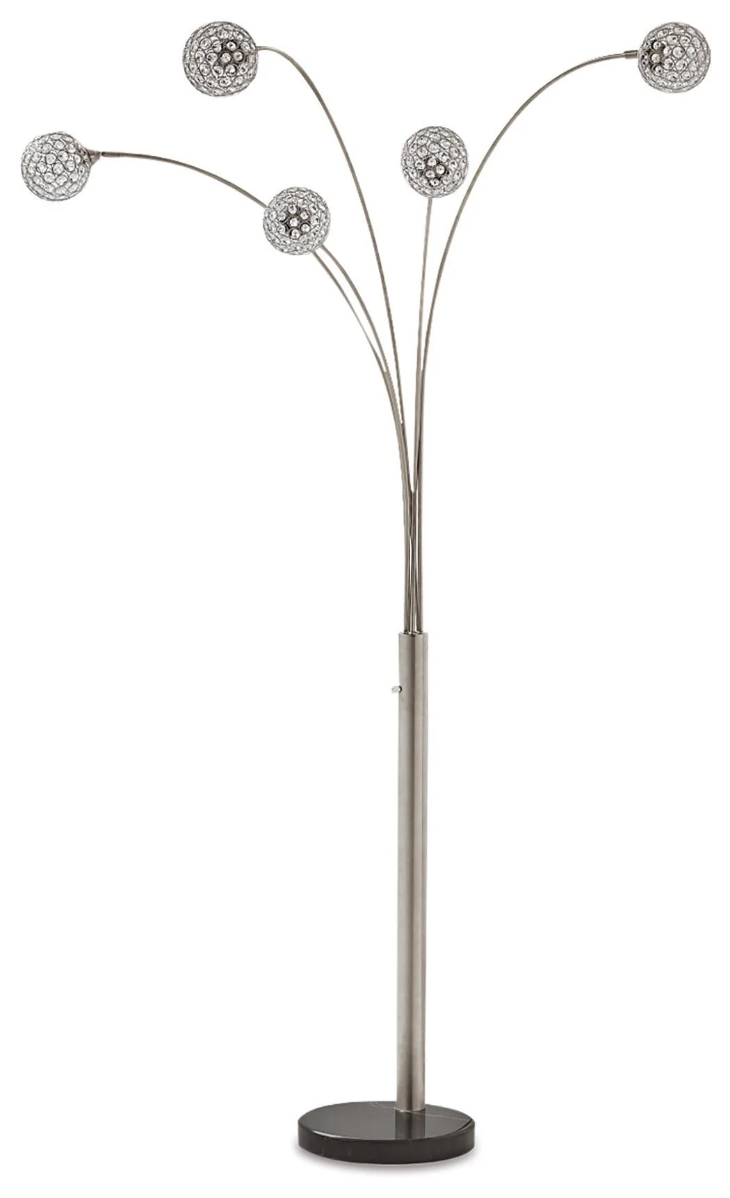 Winter Silver Finish Arc Lamp - Image 2