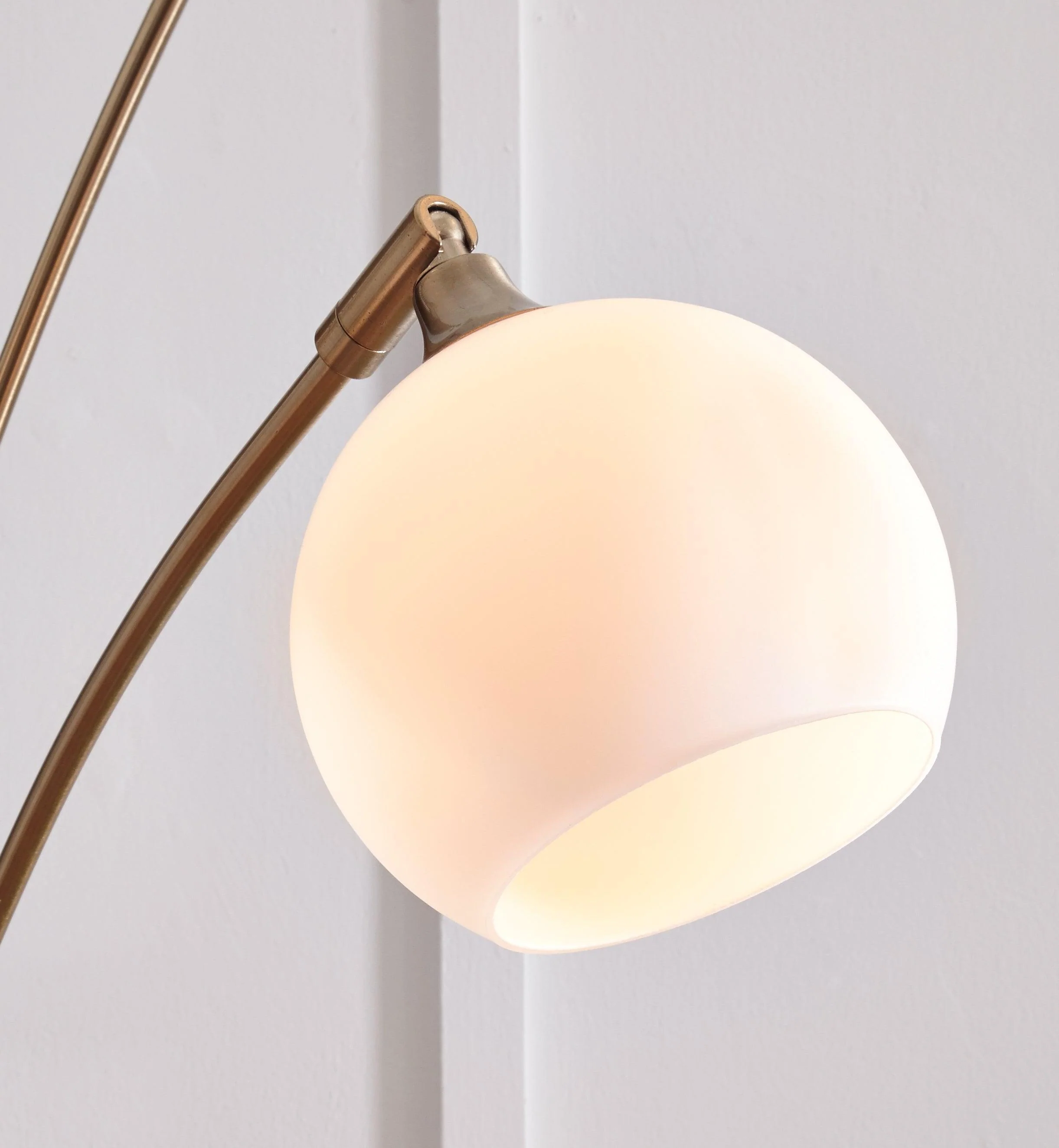 Taliya Champagne White Arc Lamp - Image 3