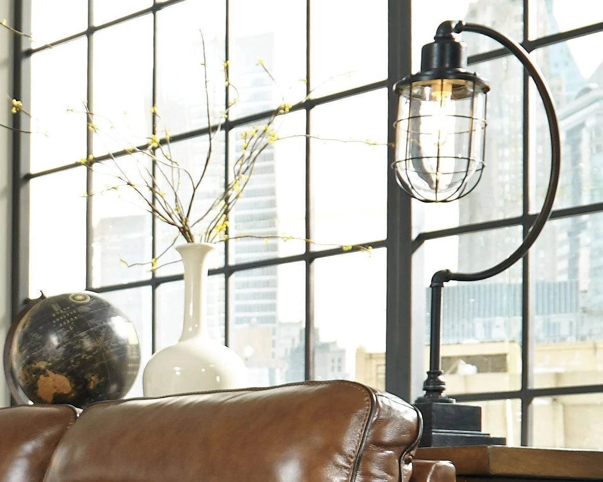 Jae Antique Black Desk Lamp - Image 3