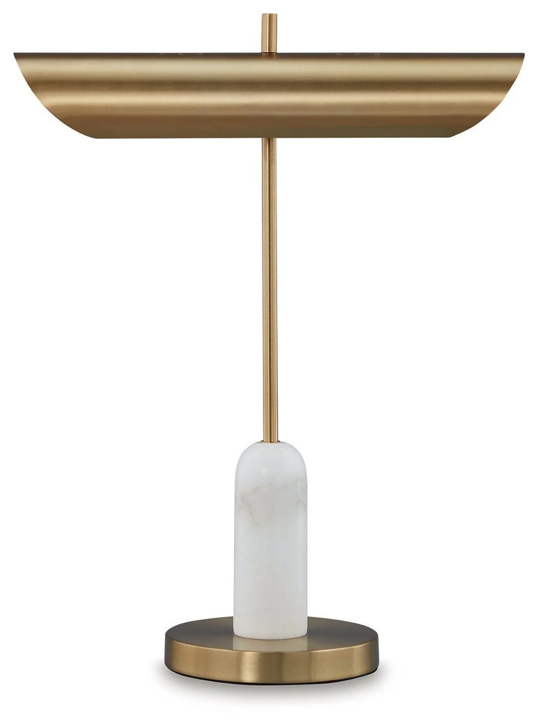 Rowleigh Gold Finish/White Desk Lamp - Image 2