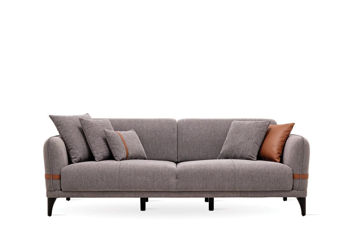 Linz Gray 3-Seater Sofa Bed - Image 2