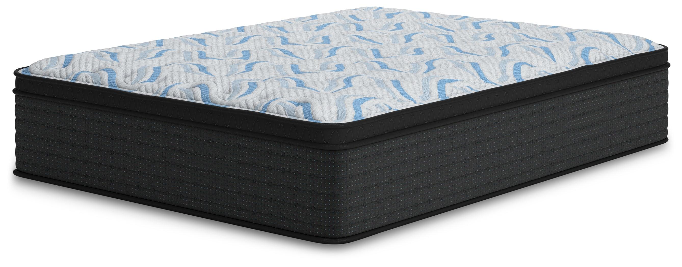 Elite Springs Plush Gray/Blue Queen Mattress - Image 2