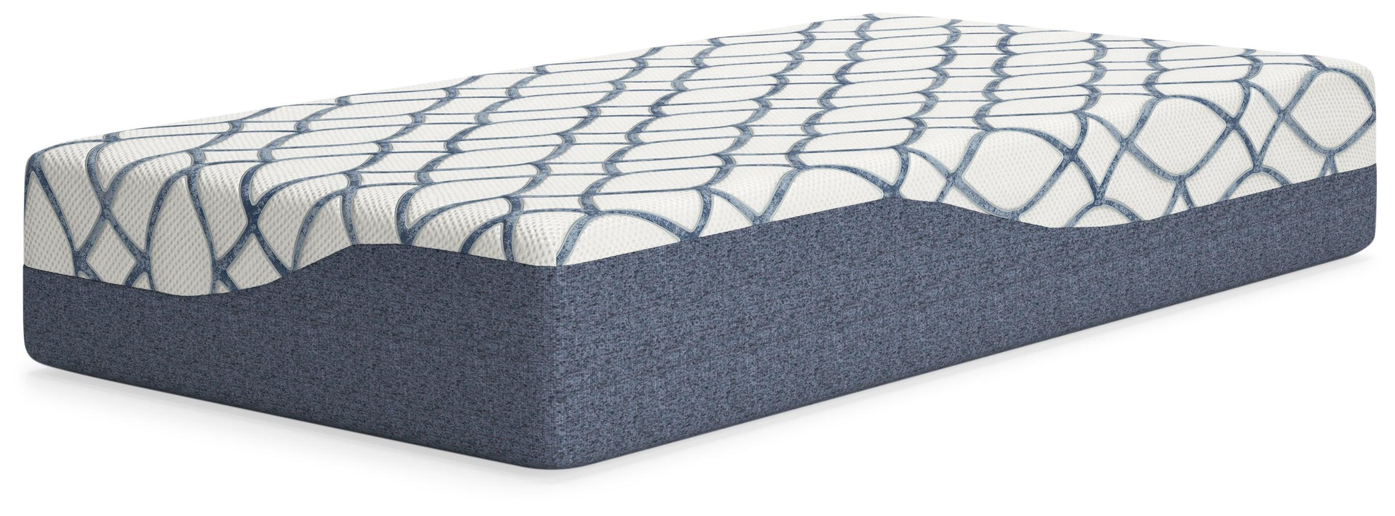 12 Inch Chime Elite 2.0 White Blue Twin Mattress - Image 2