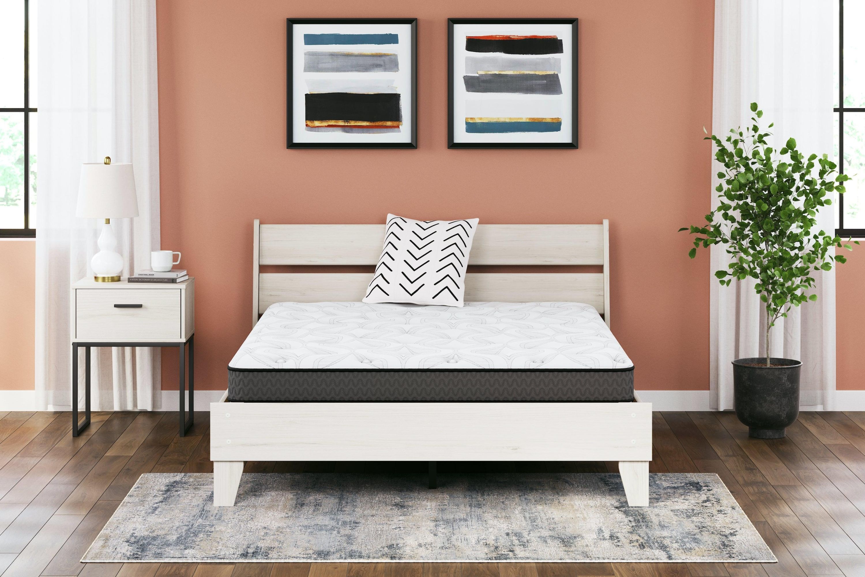 8 Inch Bonnell Hybrid White Queen Mattress - Image 3