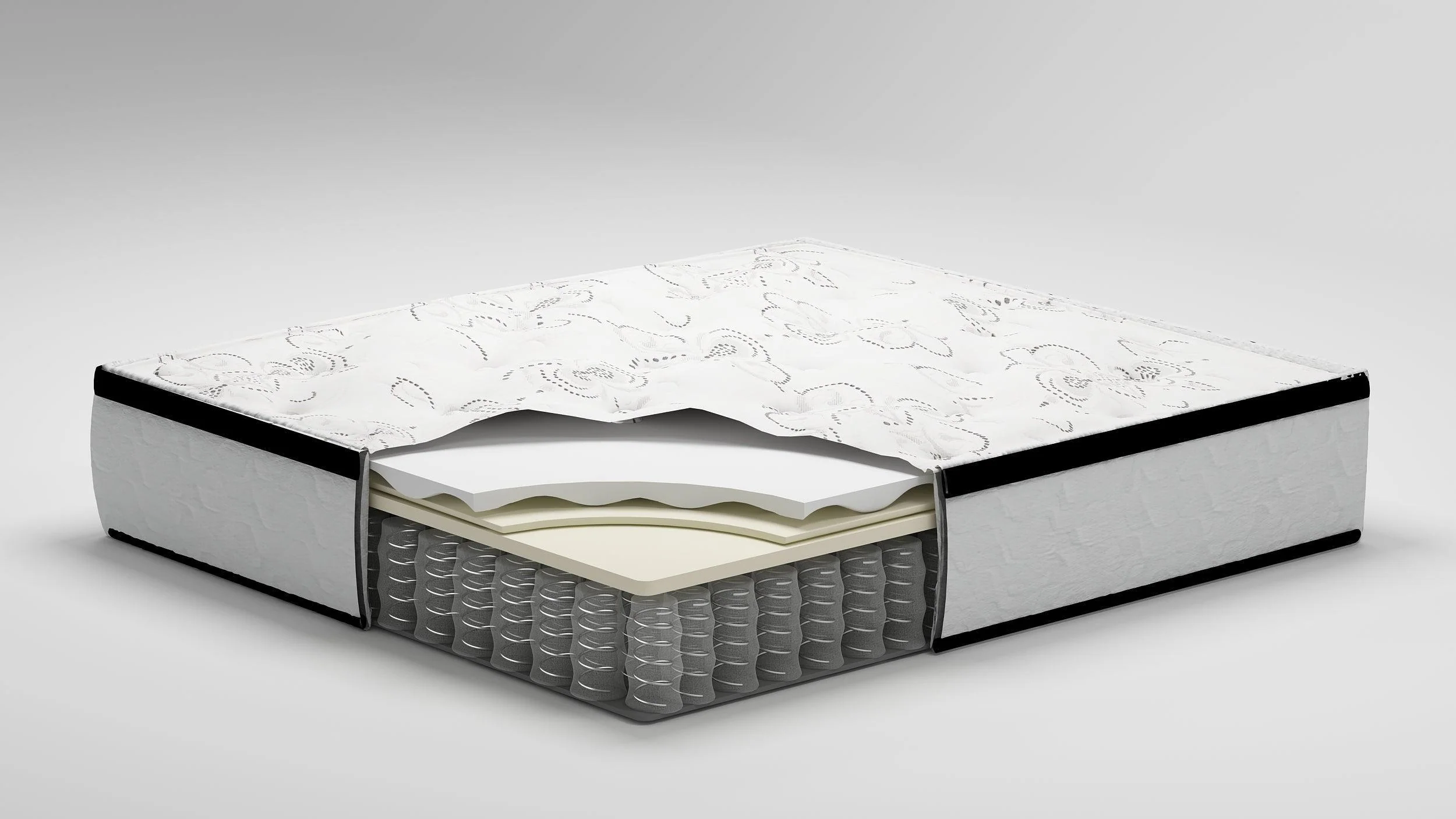 Chime 12 Inch Hybrid White Full Mattress In A Box - Image 2