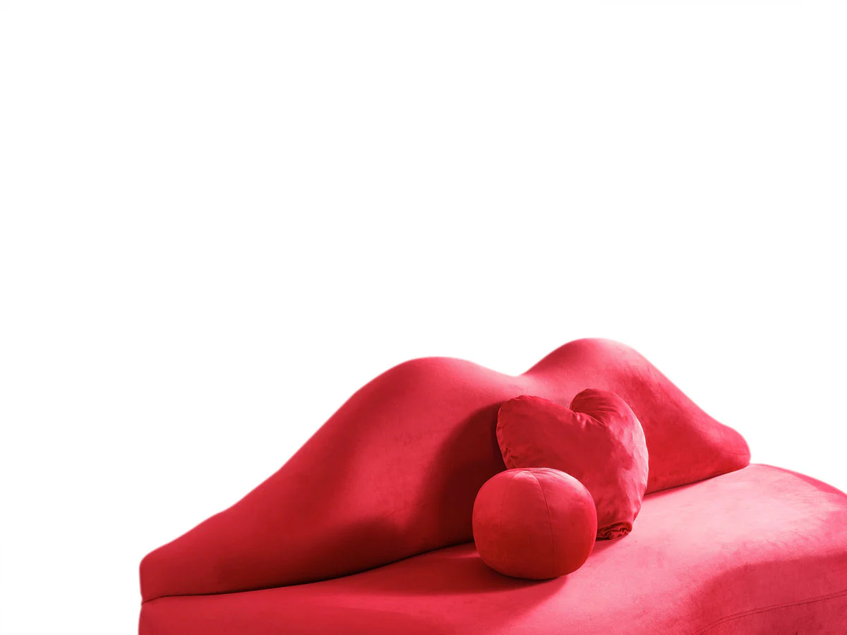 Audrey Red Velvet Loveseat 81" - Image 3
