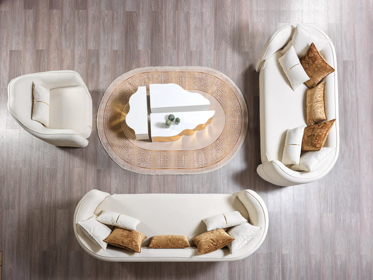 Lilith Ivory Velvet Chair - Image 3