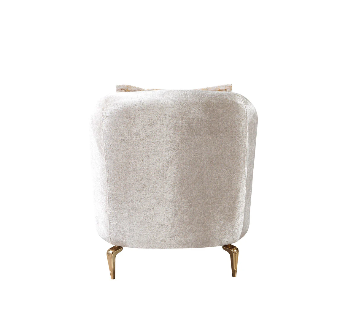 Ella Ivory Velvet Chair - Image 3