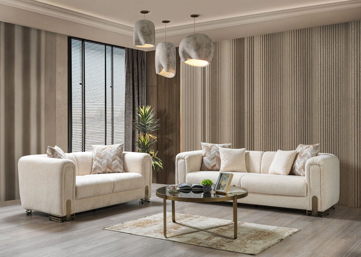 Ameena Ivory Boucle Sofa 93" & Loveseat 71" - Image 2