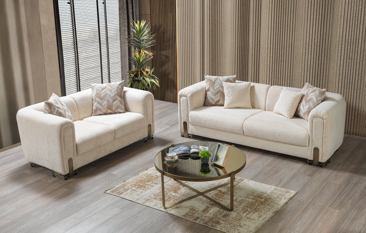 Ameena Ivory Boucle Sofa 93" & Loveseat 71" - Image 3
