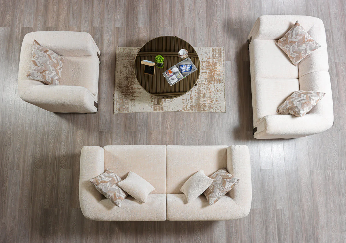 Ameena Ivory Boucle Chair - Image 3
